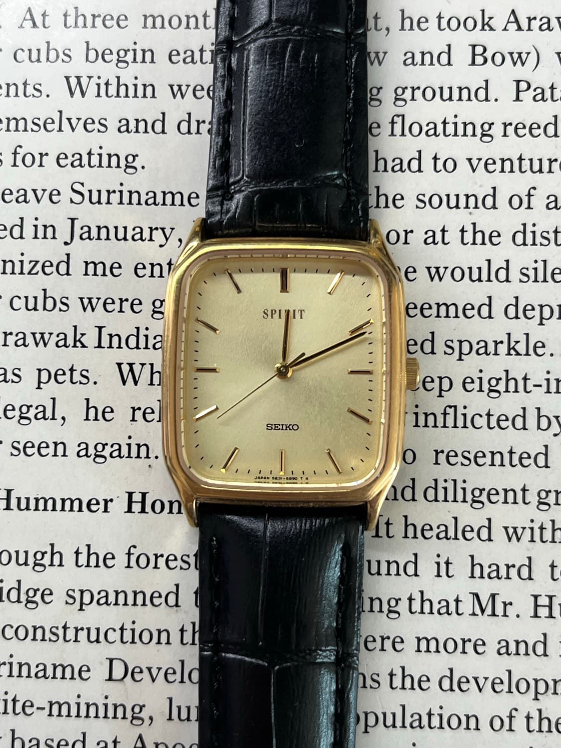 Vintage Seiko Quartz Spirit Tank Watch 상품이미지1