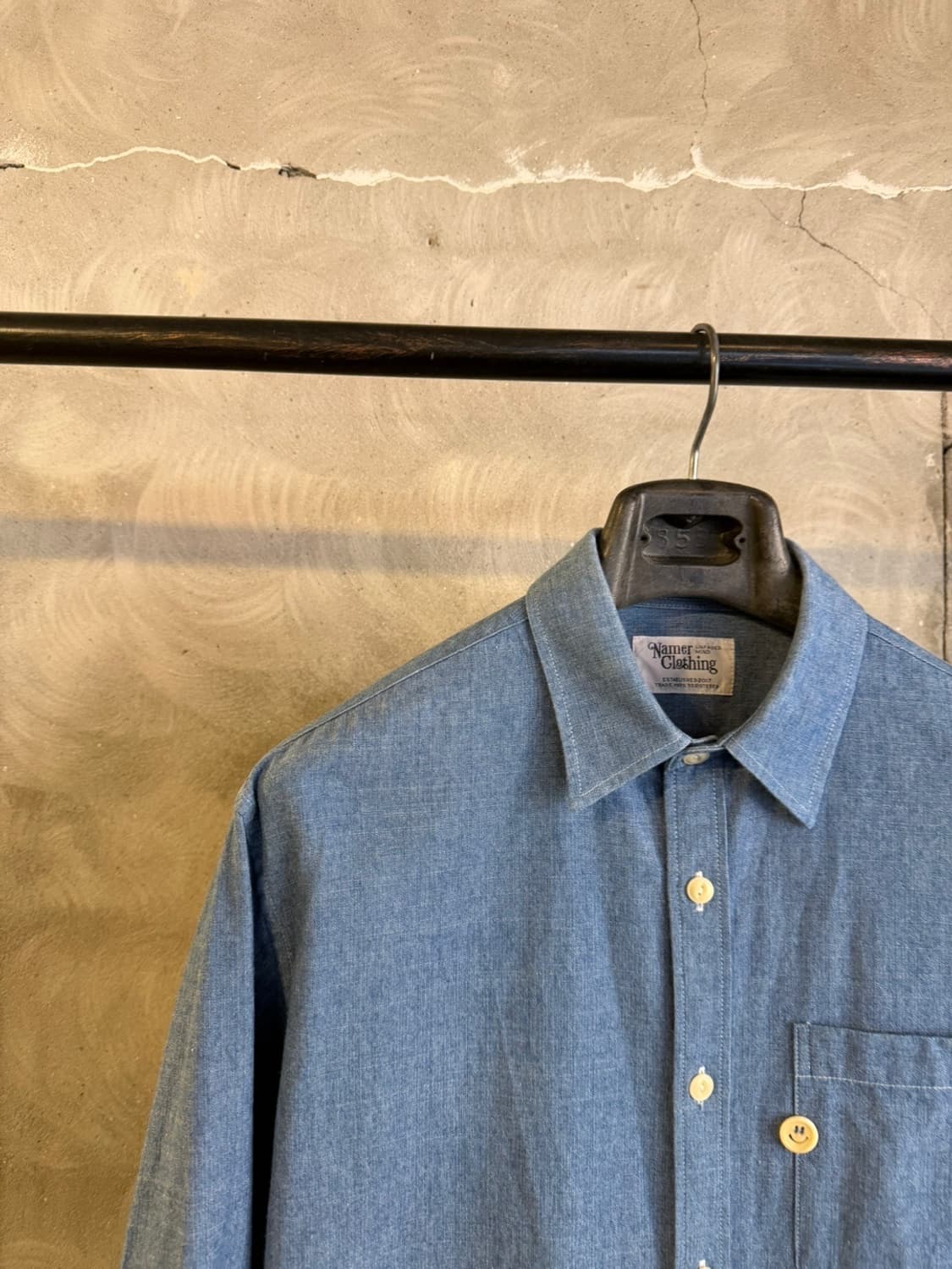 네이머 클로딩 샴브레이 셔츠 95-100 상품이미지5