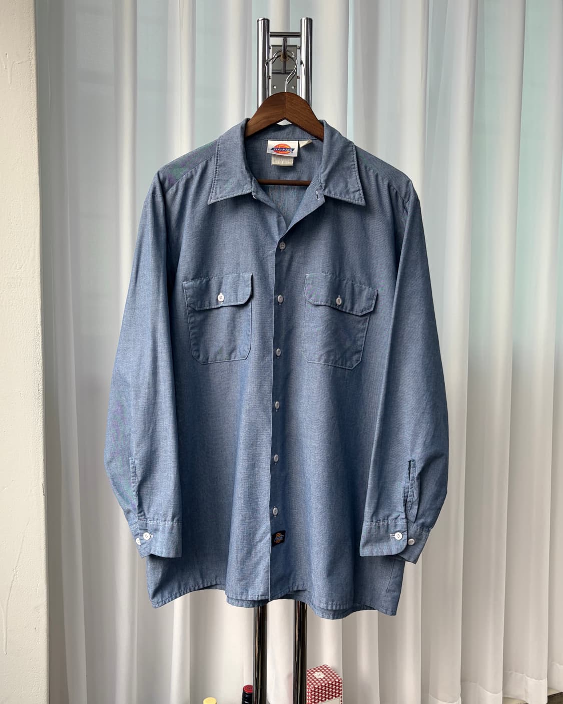 [XL]디키즈 USA 90s 샴브레이 워크 셔츠 상품이미지2