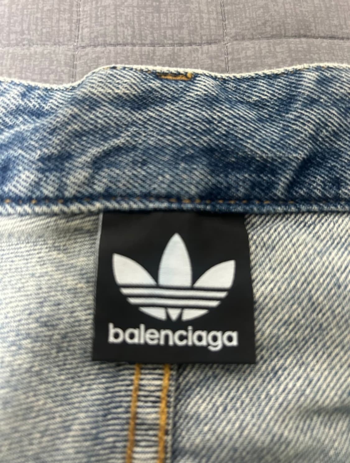 XS)발렌시아가 아디다스 라지베기 연청 상품이미지3