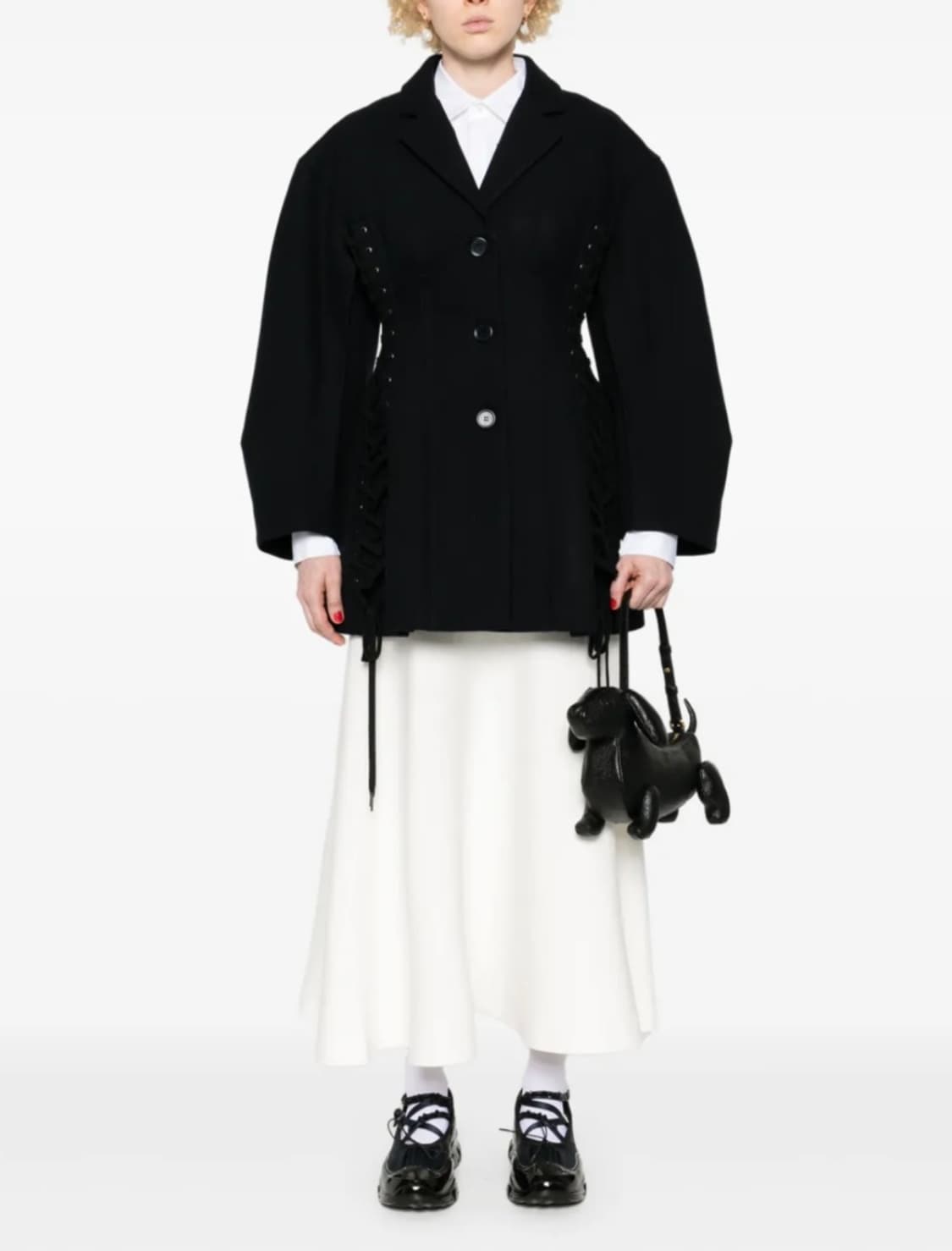 삽니다) 시몬 로샤 레이스업 자켓 코르셋 코트 상품이미지2