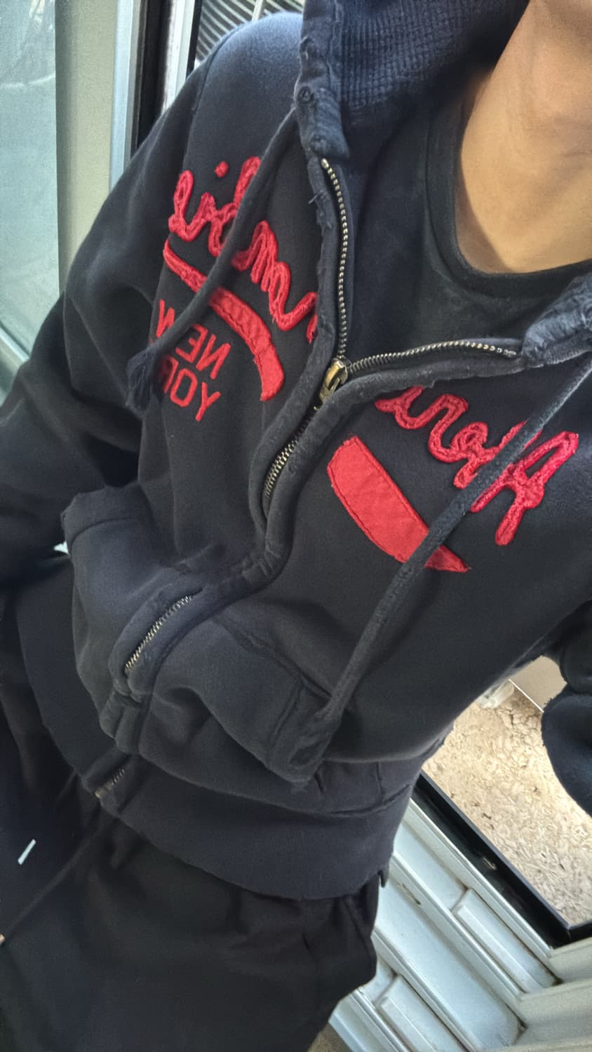 아베크롬비 데미지 디테일 후드직업 상품이미지3