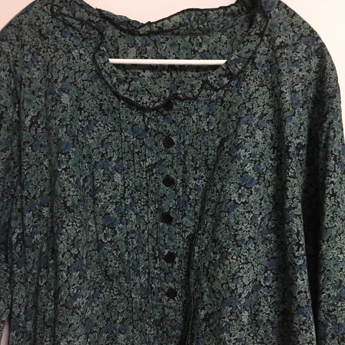 2P 빈티지 하구미 청록 블라우스 롱스커트 코디 세트 상품이미지5