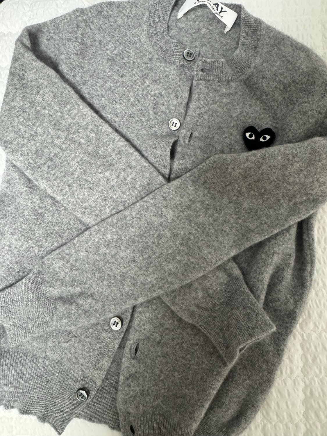 꼼데가르송 그레이 블랙와펜 가디건 상품이미지3