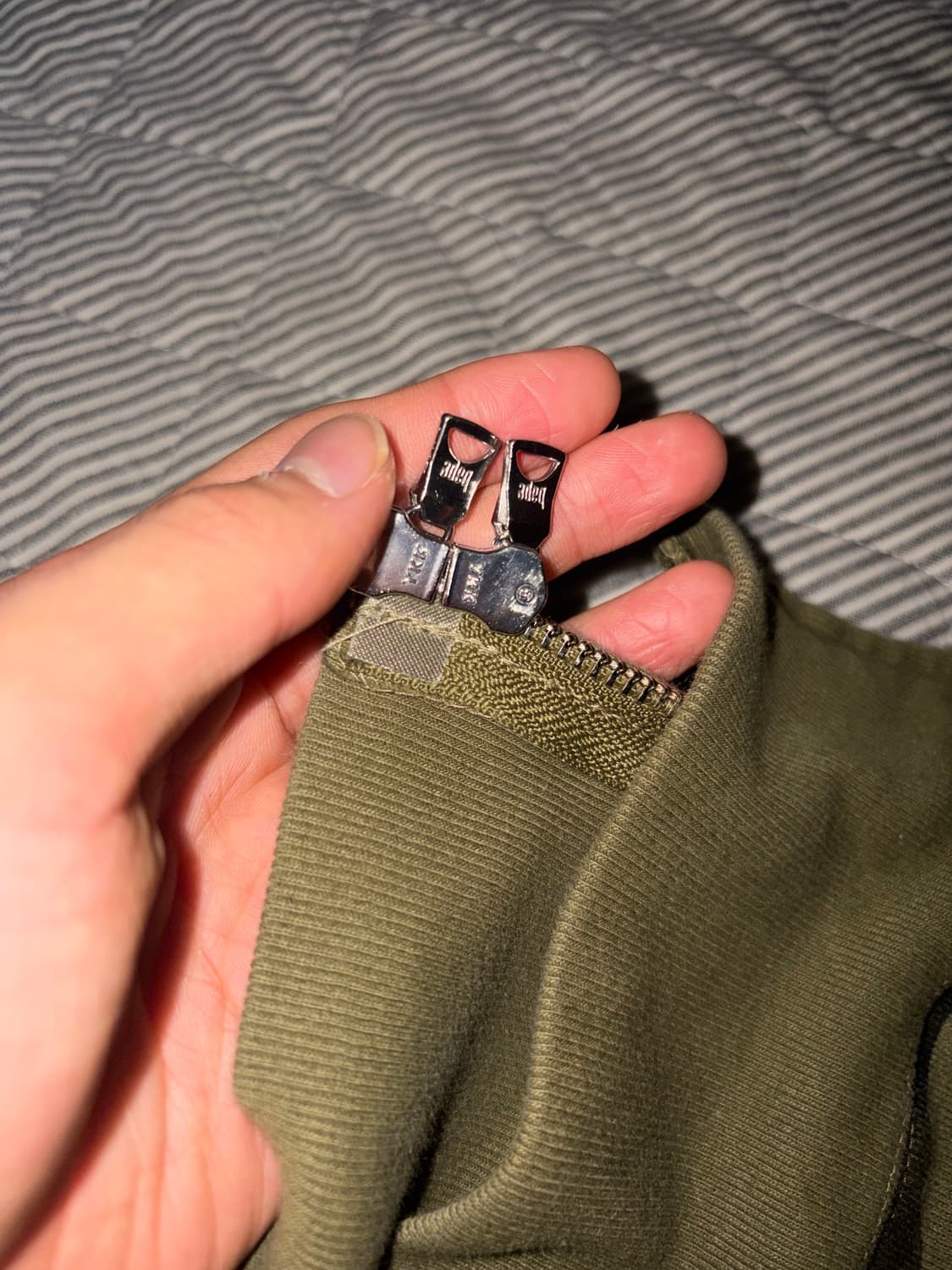 ❗️정품❗️베이프 샤크후드 녹계 M 상품이미지3