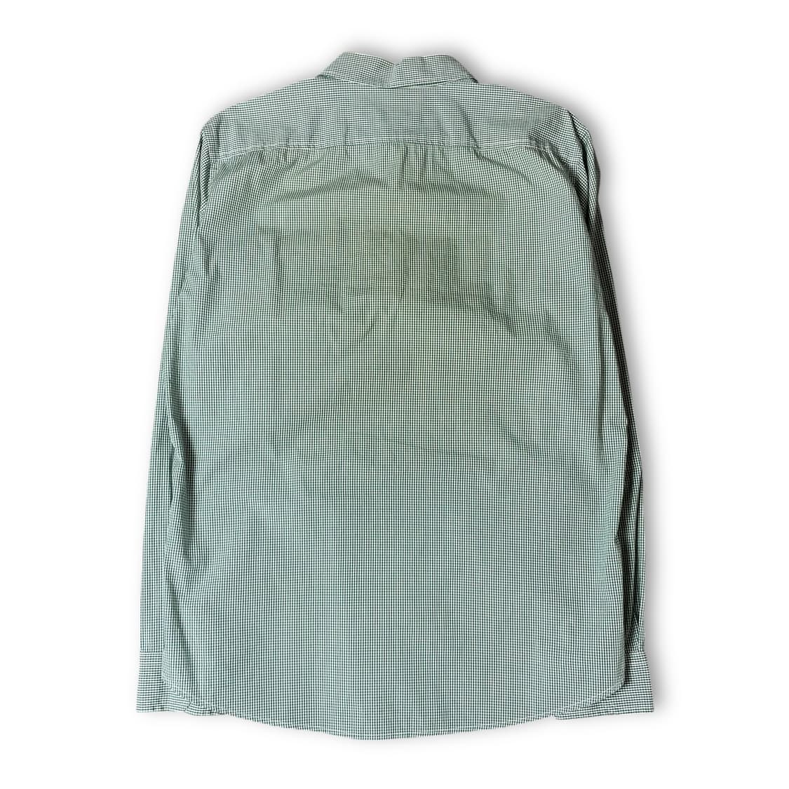 라코스테 그린 마이크로 체크 긴팔 셔츠 울트라 슬림핏 L 상품이미지2