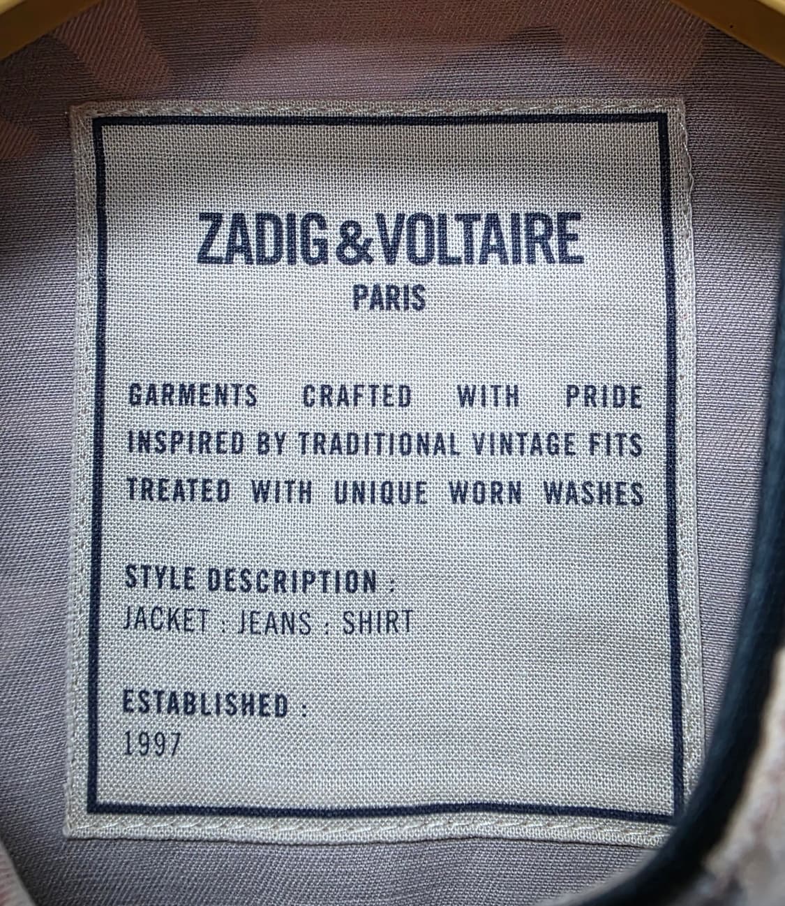 쟈딕앤볼테르 여성자켓 XS 44 자수 밀리터리 카모자켓 WM17 상품이미지8