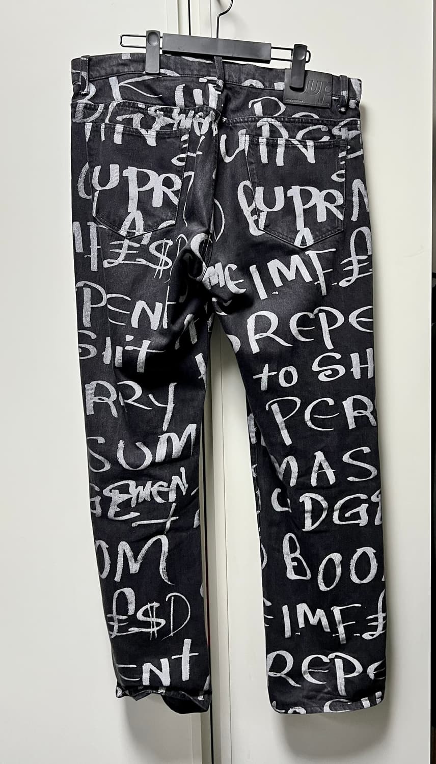 [34] 슈프림 블랙 아크 데님 레귤러 진 상품이미지3