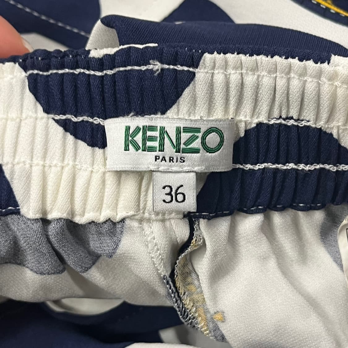 [정품/36]  KENZO 겐조 도트 패턴 트레이닝 바지 b19 상품이미지4