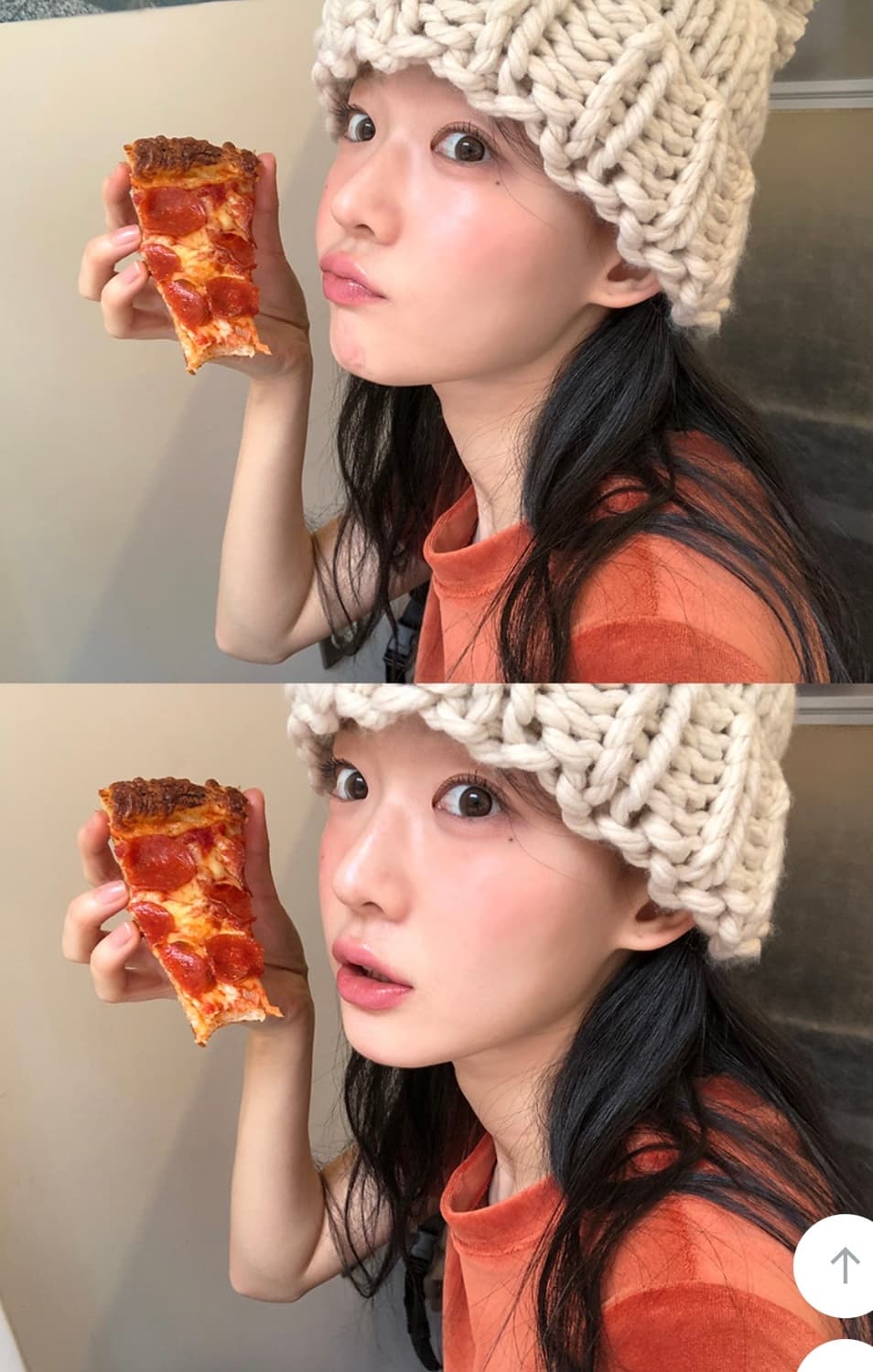 프롬비기닝 폼폼 벌키 골지 비니 상품이미지3