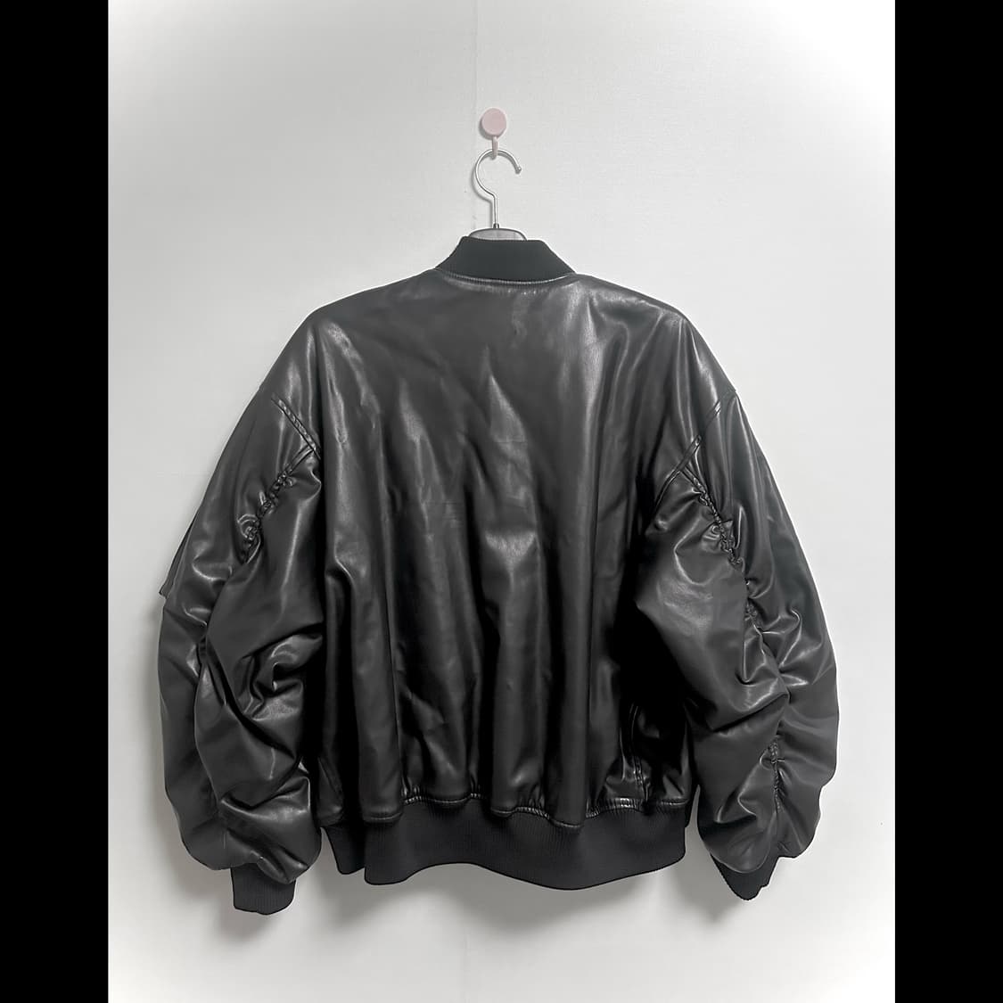 레더 셔링 리버시블 항공점퍼 자켓 상품이미지2