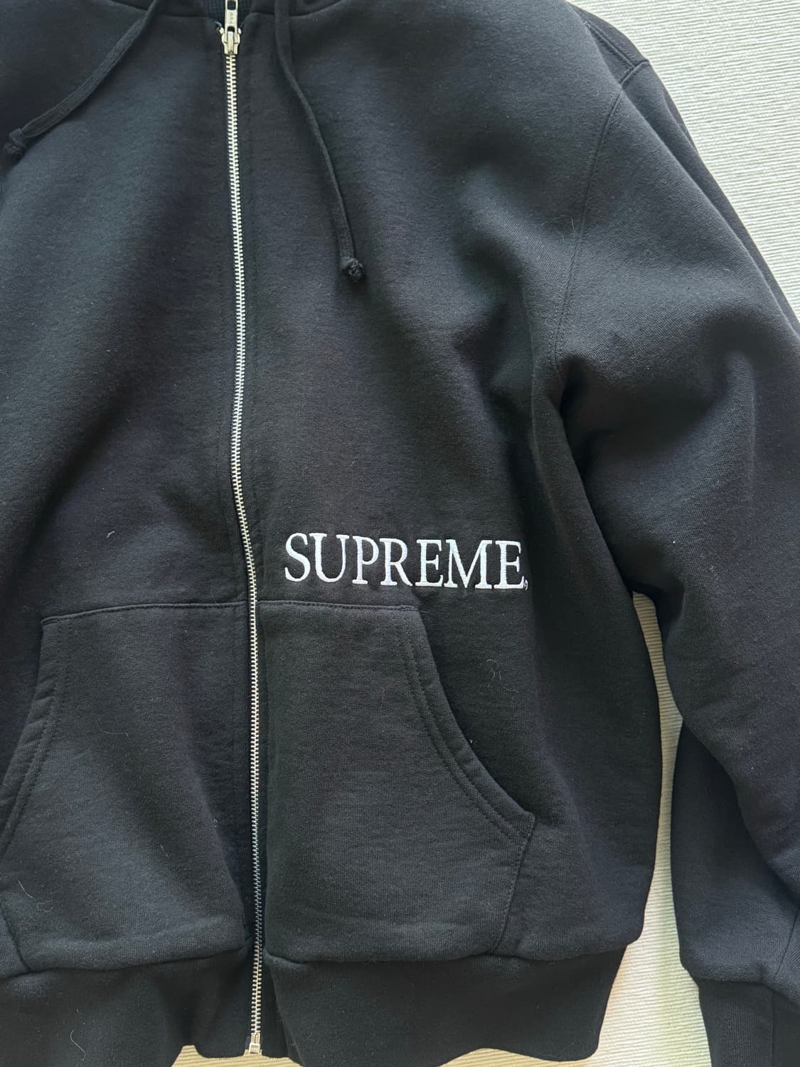 슈프림 19AW/Thermal Zip Up Hooded Sweatshir 상품이미지6