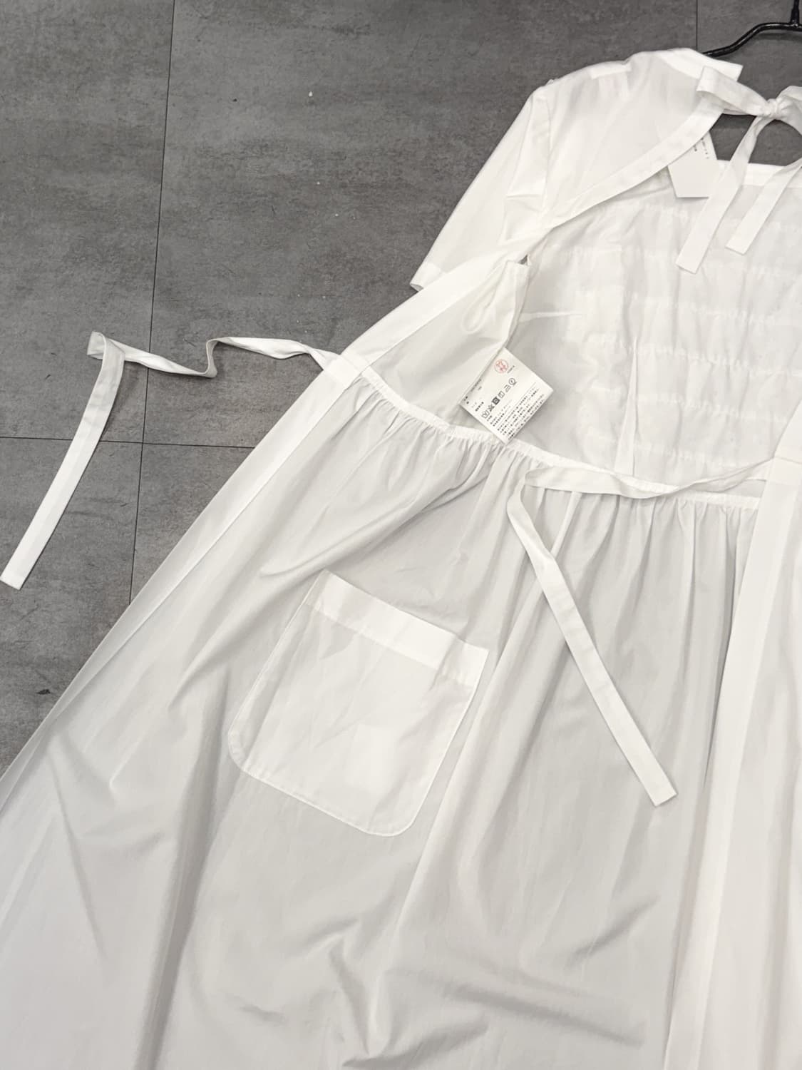 꼼데가르송 걸 포플린 레이스 디테일 원피스 상품이미지5