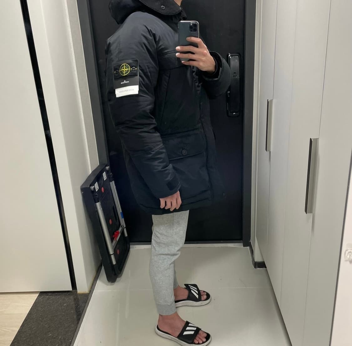 스톤아일랜드 마이크로랩스 파카 xl 상품이미지3