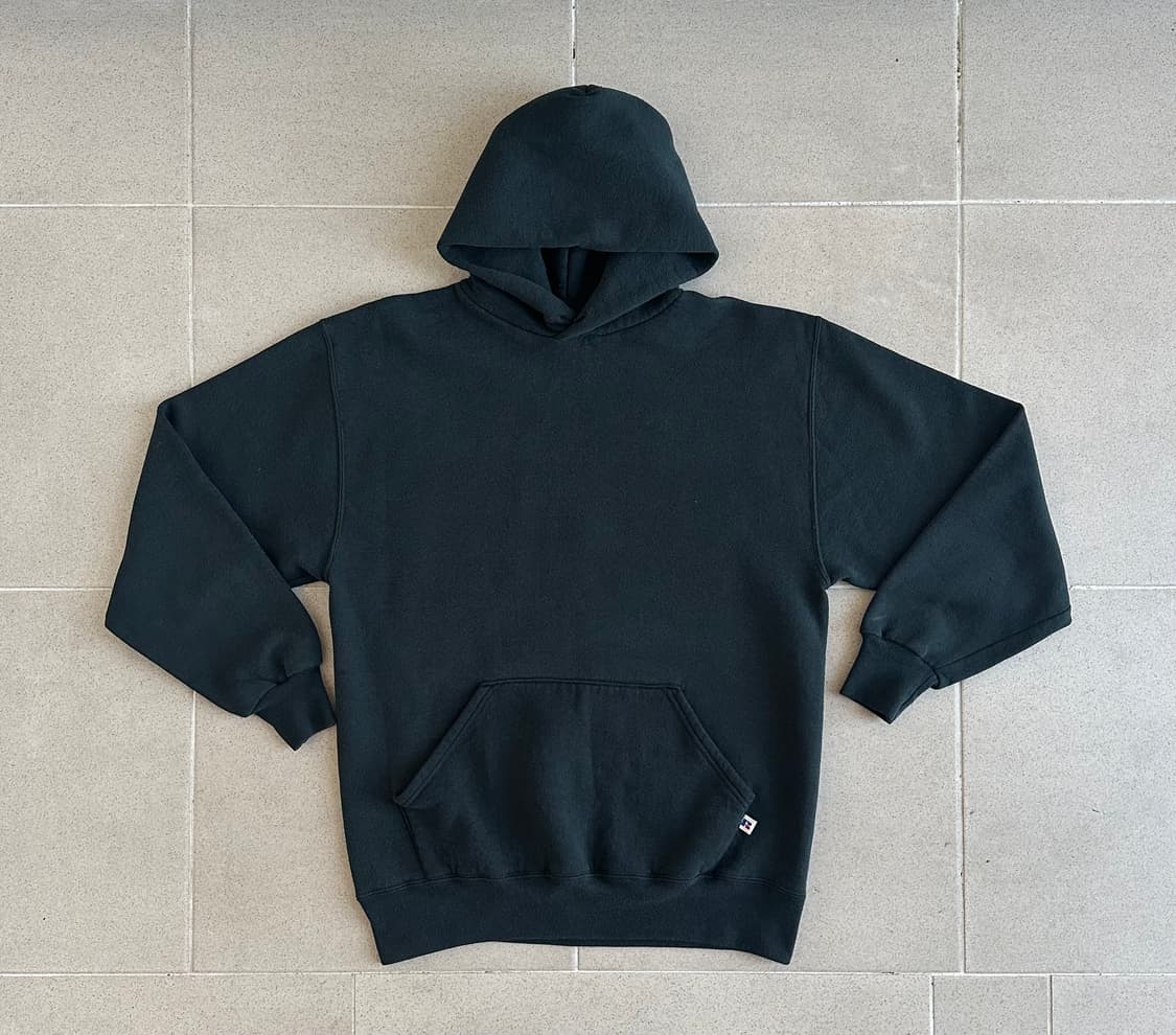 90s 빈티지 러셀 후드 딥그린 L 상품이미지1