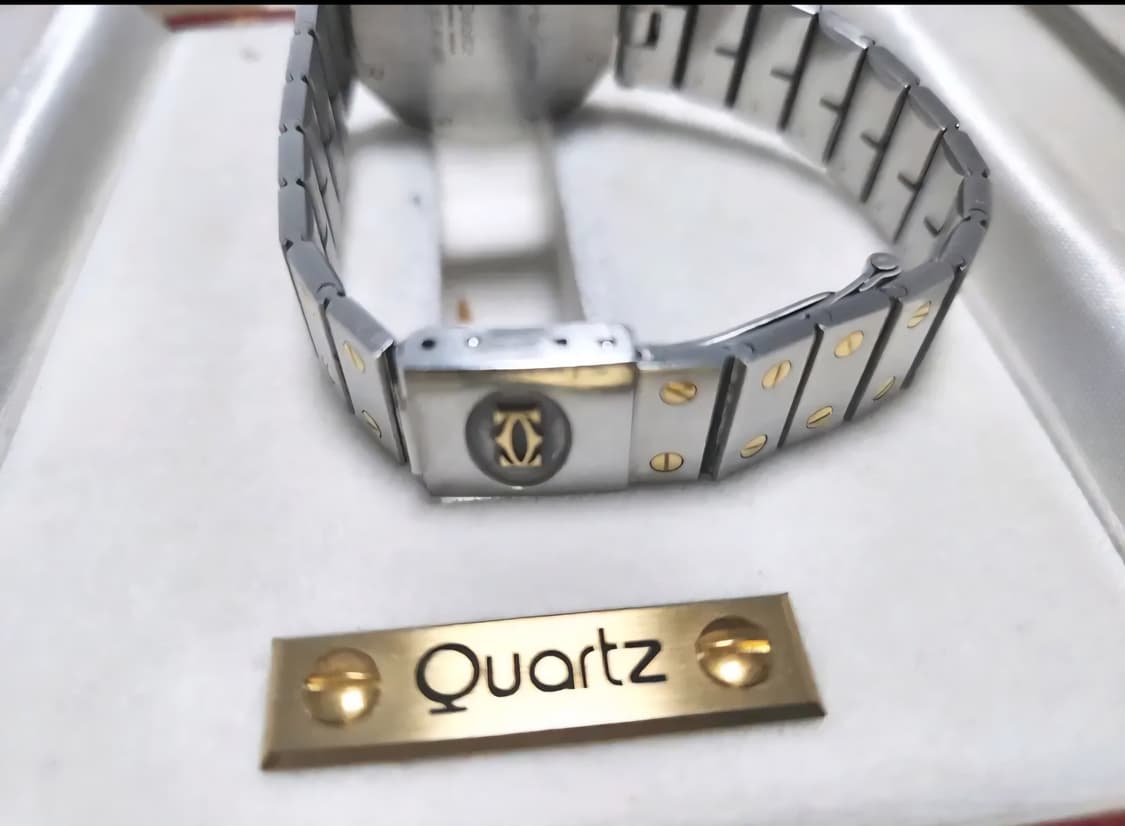 희귀 풀셋] 1985년작 까르띠에 산토스 방돔 32mm LM - 오리지널 상품이미지5