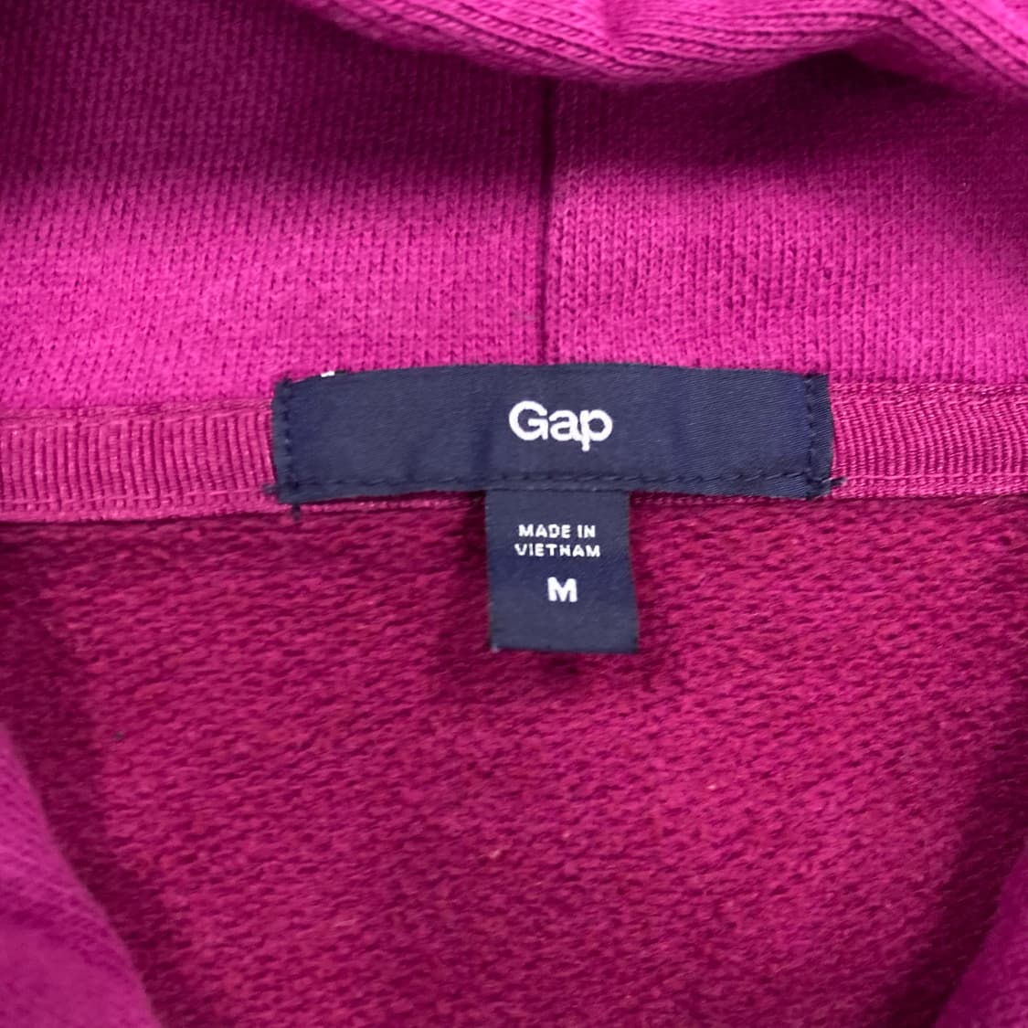 GAP 퍼플 컬러 스펠아웃 빅로고 후드 집업 상품이미지3