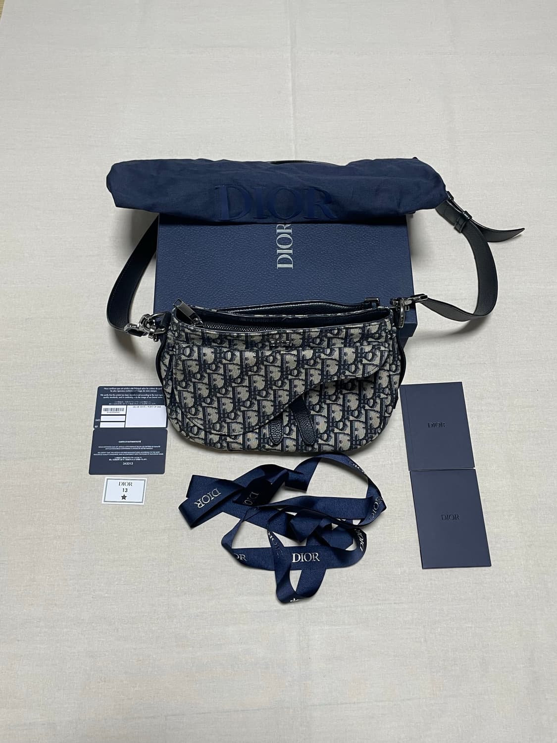 디올 오블리크 자카드 새들 크로스백 [os] 상품이미지1