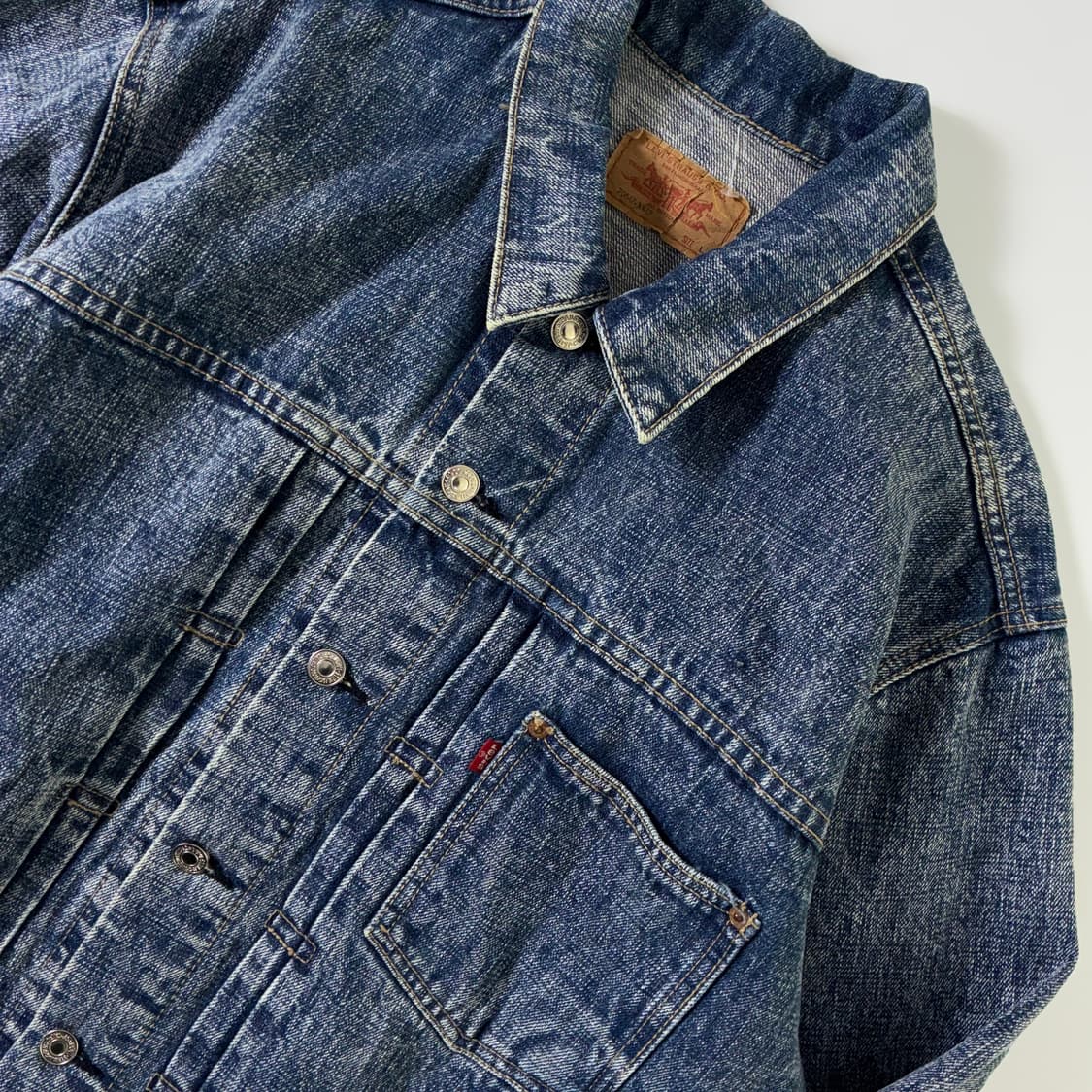 Levi's  리바이스 90,s 1세대 타입 데님 트러커 자켓 상품이미지4