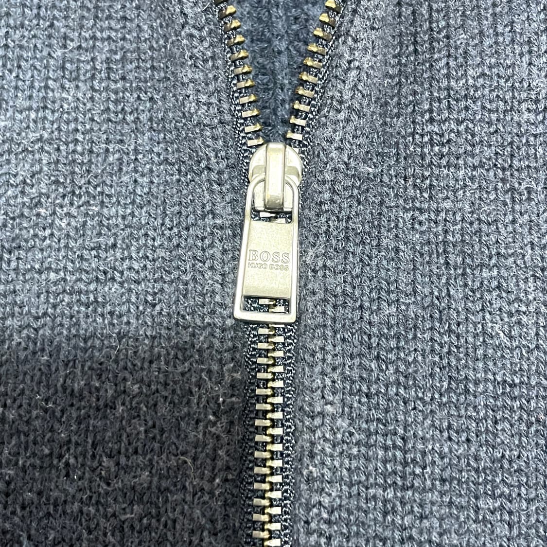 휴고보스 네이비 니트 집업 남성XXL 상품이미지5