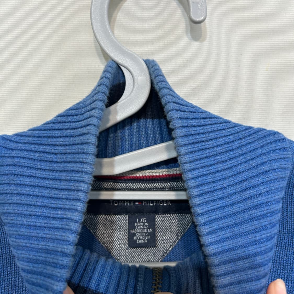 타미힐피거 남성 니트 하프집업 L 상품이미지2