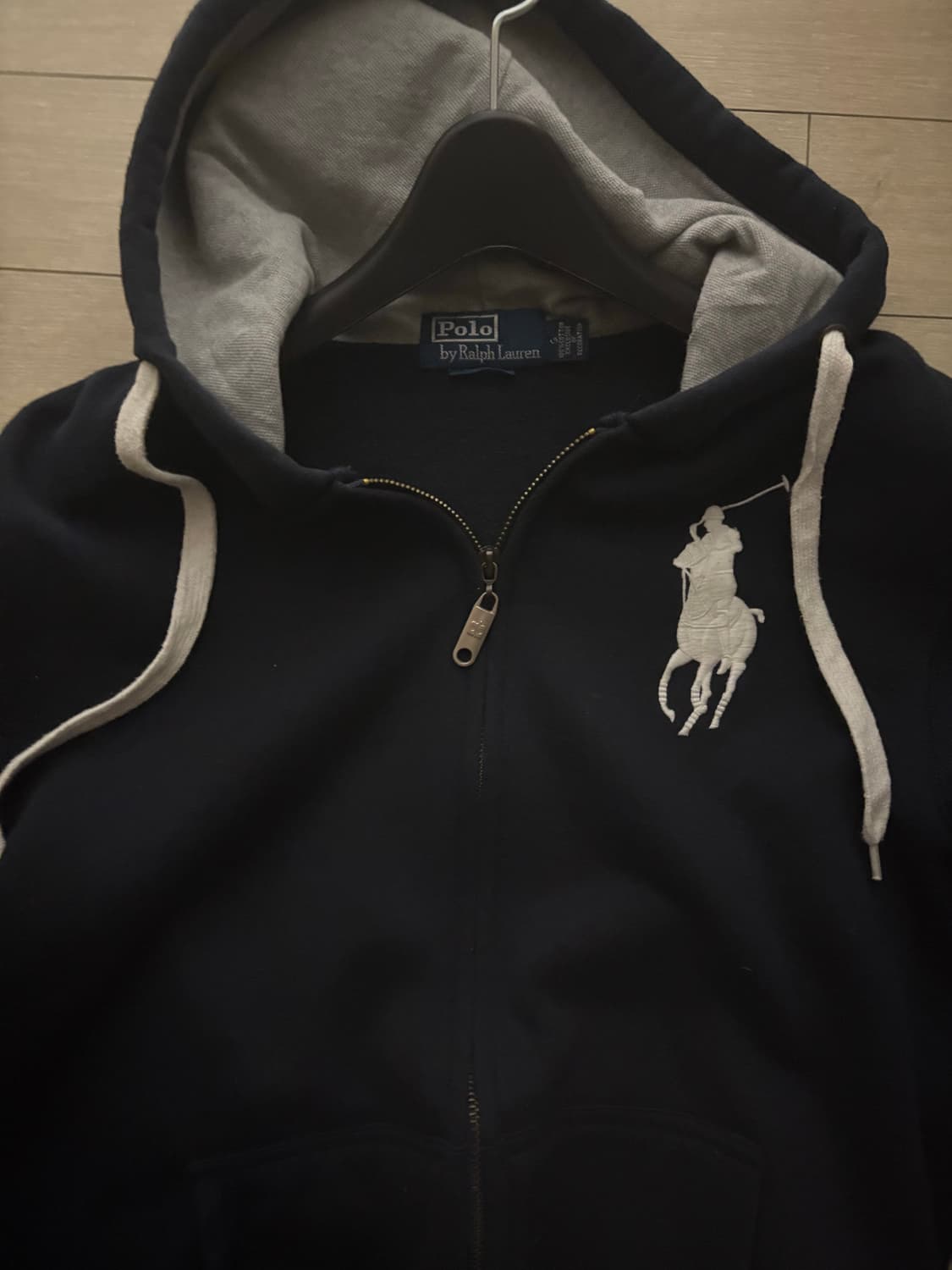 폴로 빅포니 후드집업 블랙 s 상품이미지1
