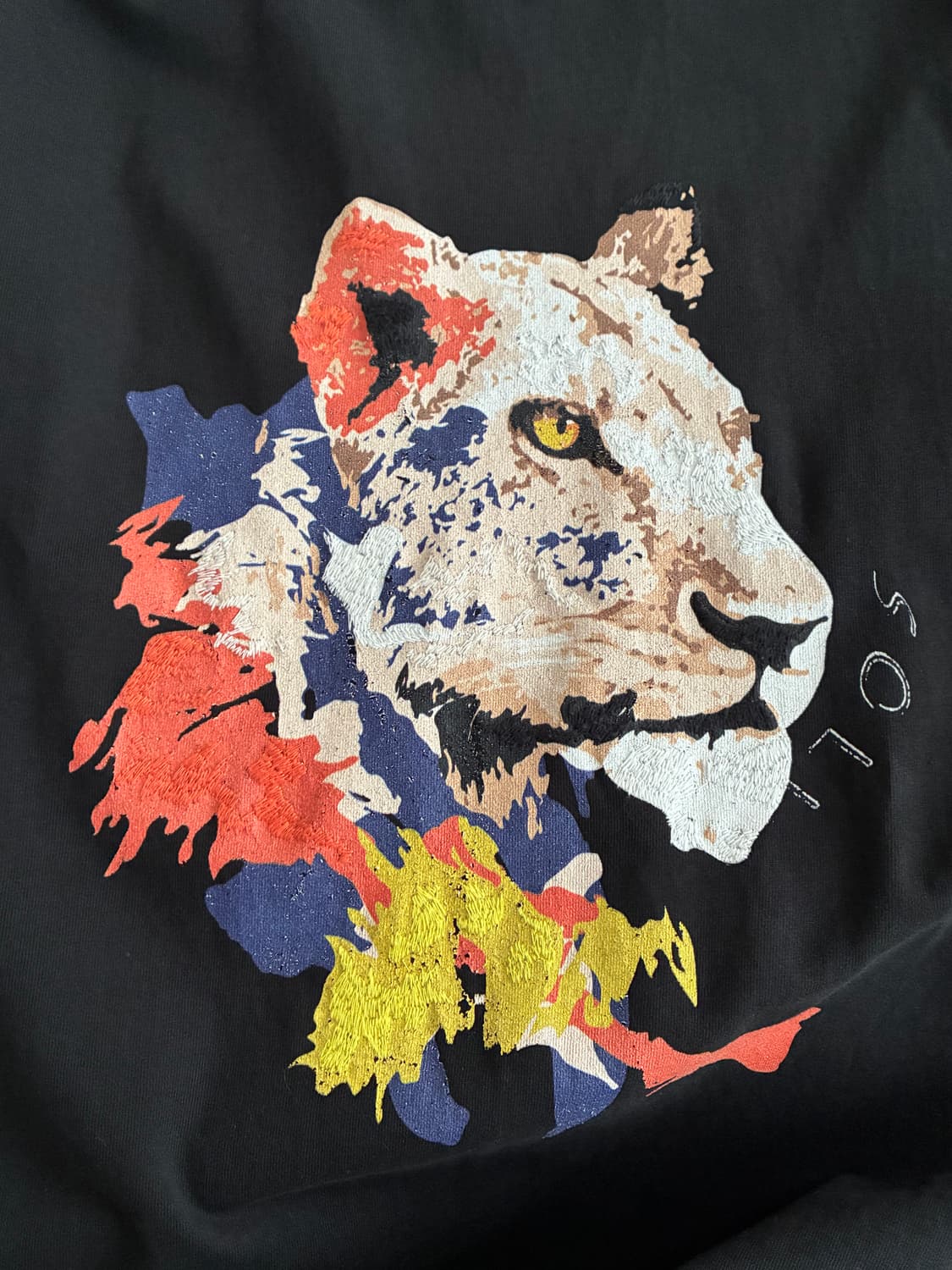 50) 솔리드 옴므 21ss 그래픽 반팔 티셔츠 블랙 상품이미지5