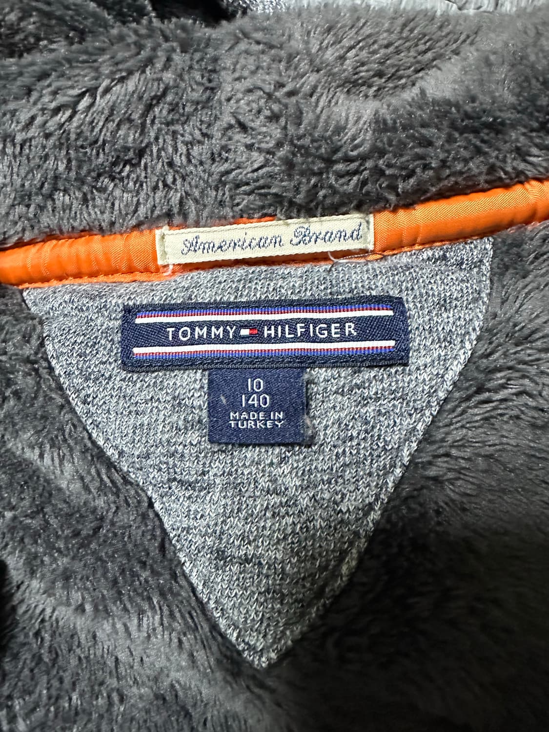 타미힐피거 기모 후드집업 그레이 상품이미지4