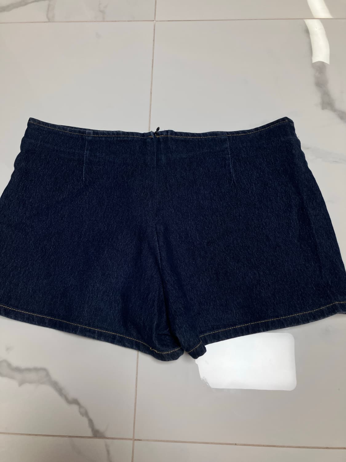 90s 빈티지 LEI 코르셋 데님 레이스 업 마이크로 쇼츠 청반바지 상품이미지2