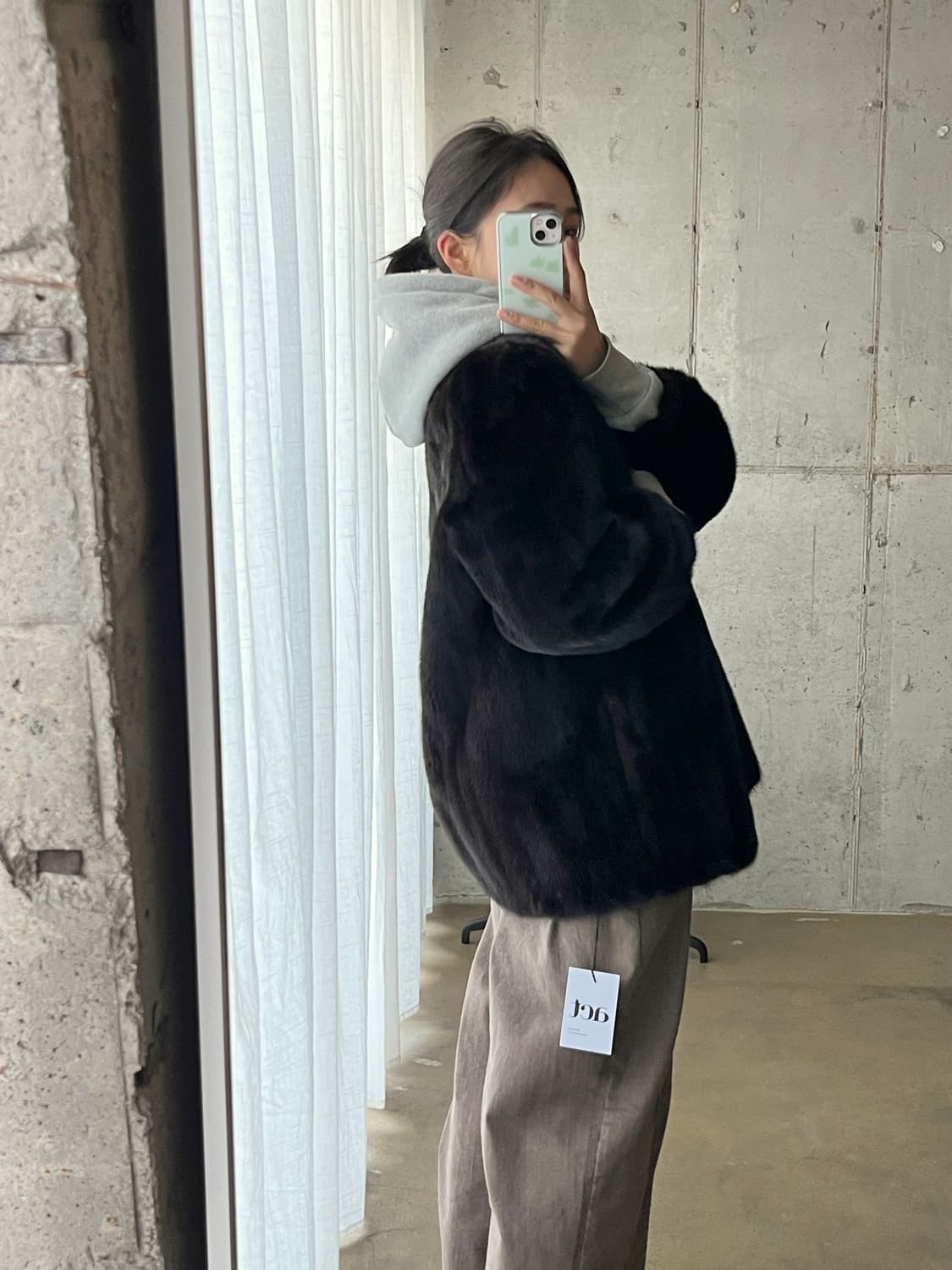 90s Blackglama 블랙그라마 밍크코트 다크브라운 상품이미지5