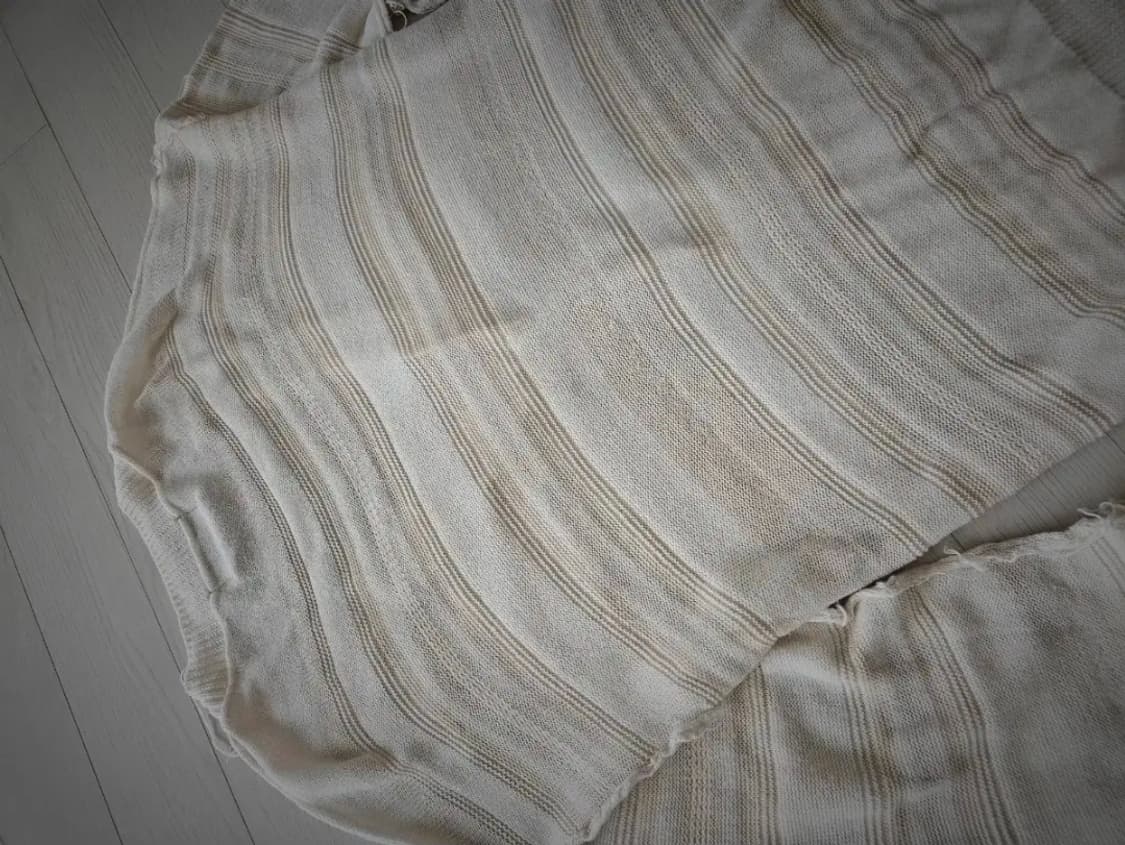 언유즈드 실크 컷디자인 오버 가디건 상품이미지5