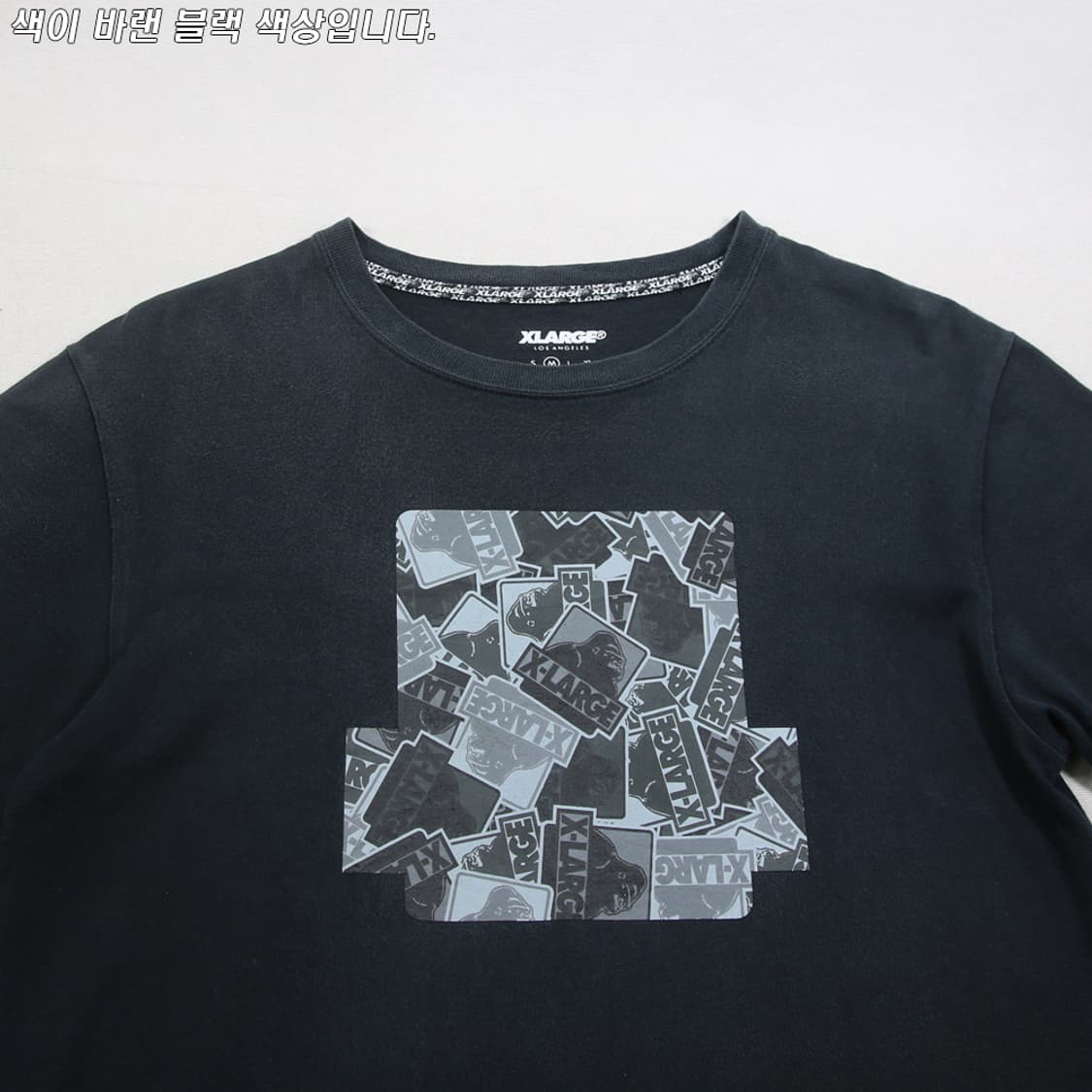 (착용컷) XLARGE 프린팅 반팔 티셔츠 (남성용 100) 상품이미지4