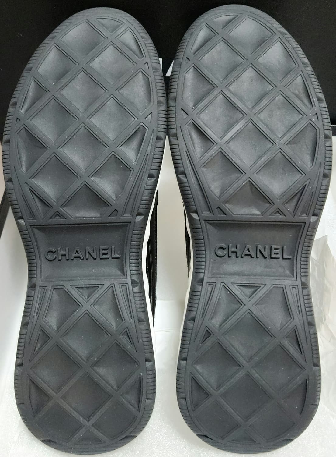 [정품) 샤넬 스니커즈 운동화 믹스드 파이버 스웨이드 카프스킨& 골드40 상품이미지8