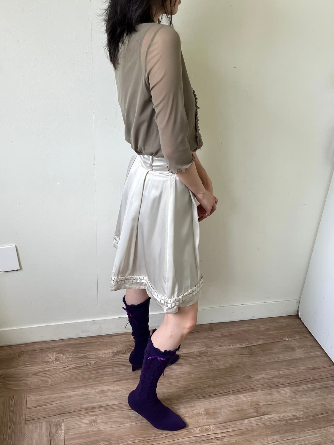 KORET 프릴 시스루 탑 상품이미지6