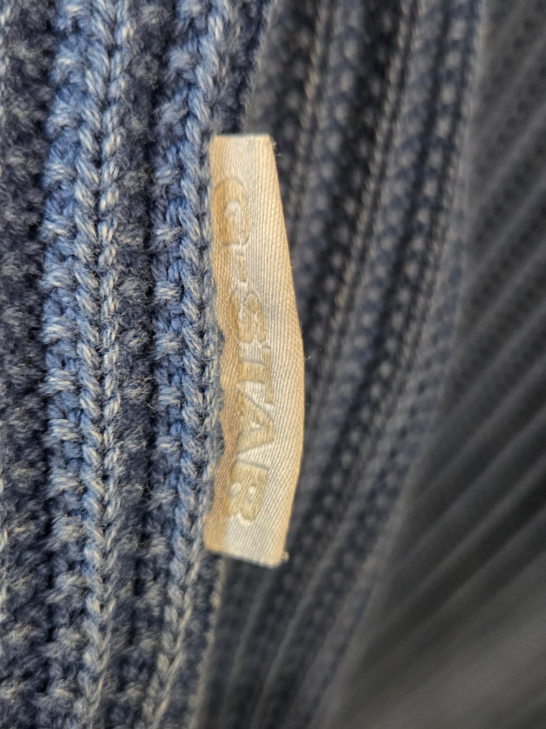 G-STAR 청색 골지 니트 롱 원피스 상품이미지5