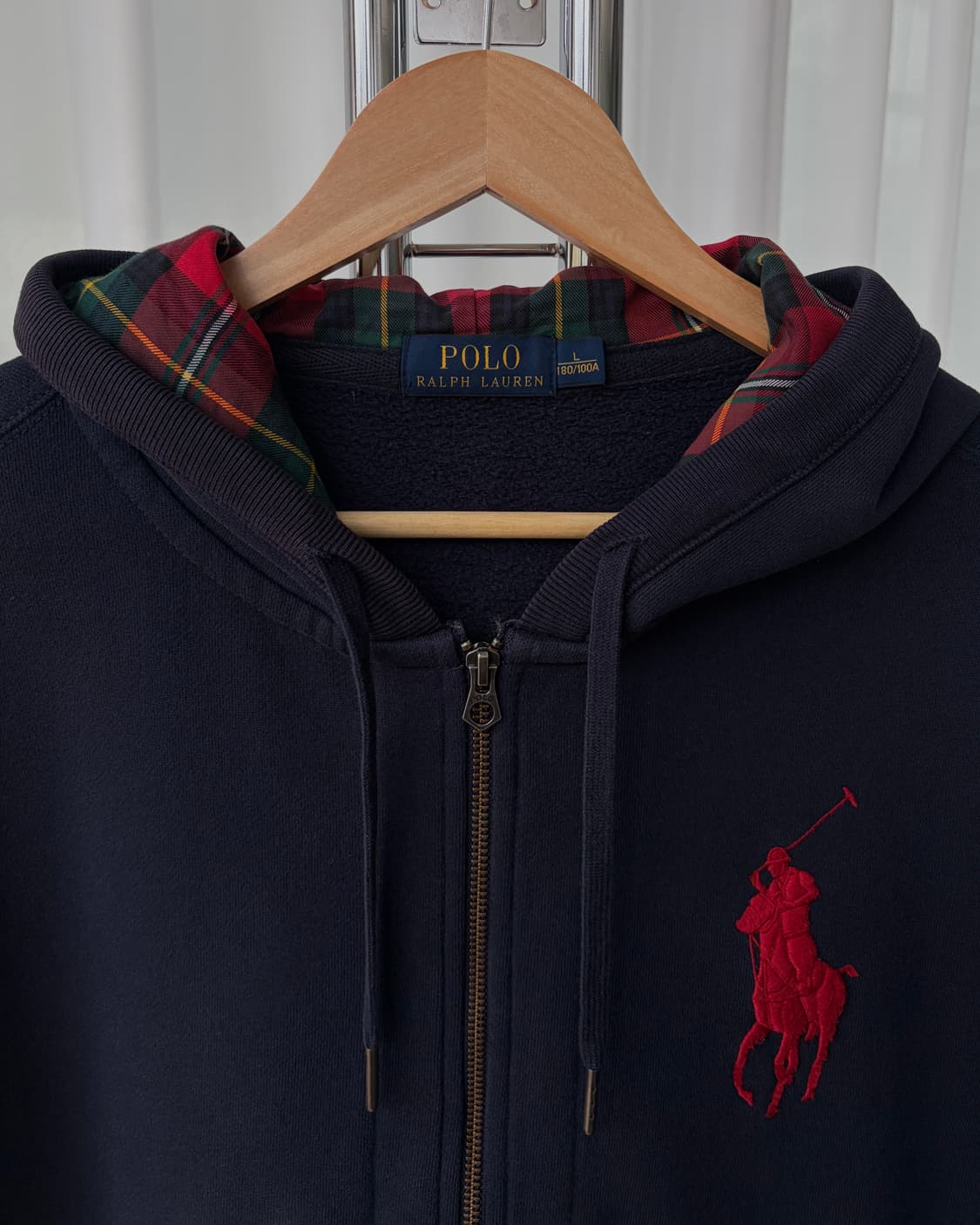 [L]폴로 랄프로렌 빅포니 치프키프 기모 후드 집업 navy 상품이미지6