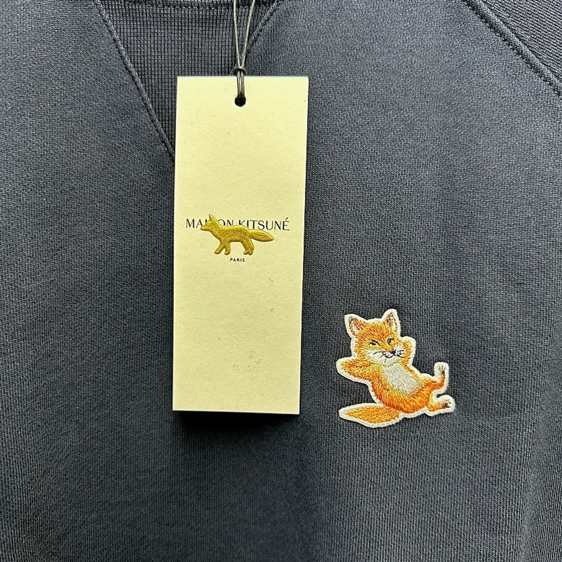 메종 키츠네 공용 네이비 칠랙스 폭스 패치 맨투맨  상품이미지3