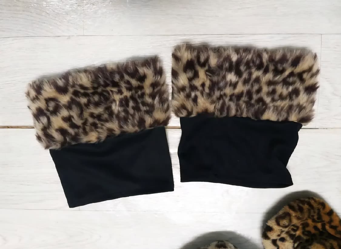 오네갸루빈티지머플러워머y2k히메갸루레오파드지브라호피리본로걀긱시크고스펑크 상품이미지1