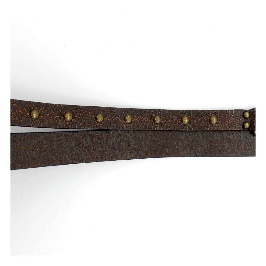 BENETTON 빈티지 베네통 아티잔 가공 레더 레이어링 벨트 상품이미지5