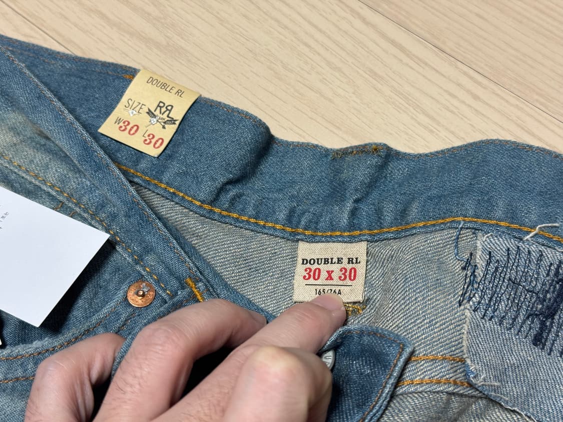 RRL 빈티지파이브포켓 플레인필드 진 30x30 상품이미지3