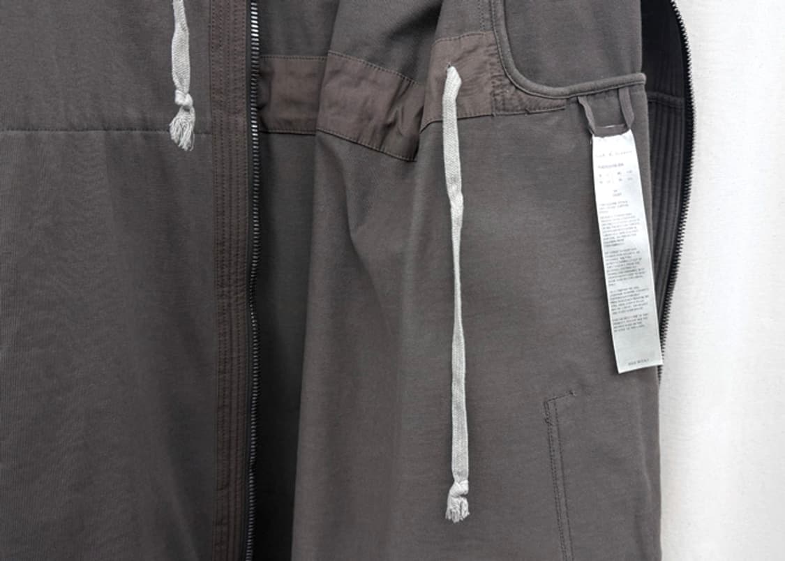 릭오웬스 드로스트링 롱 후드집업 상품이미지6