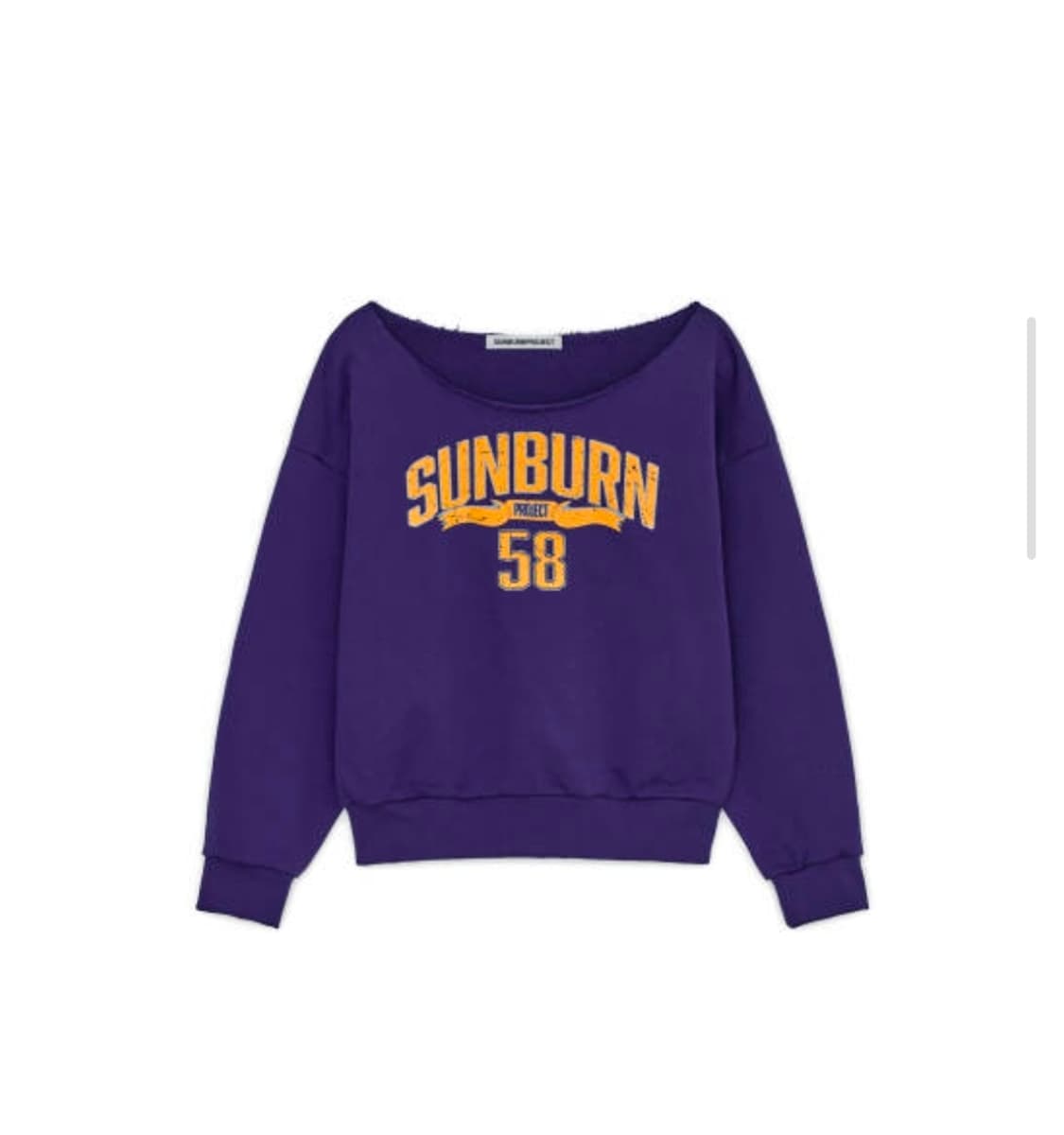 급처.오늘만 판매) 썬번프러젝트 오프숄더 맨투맨 상품이미지1