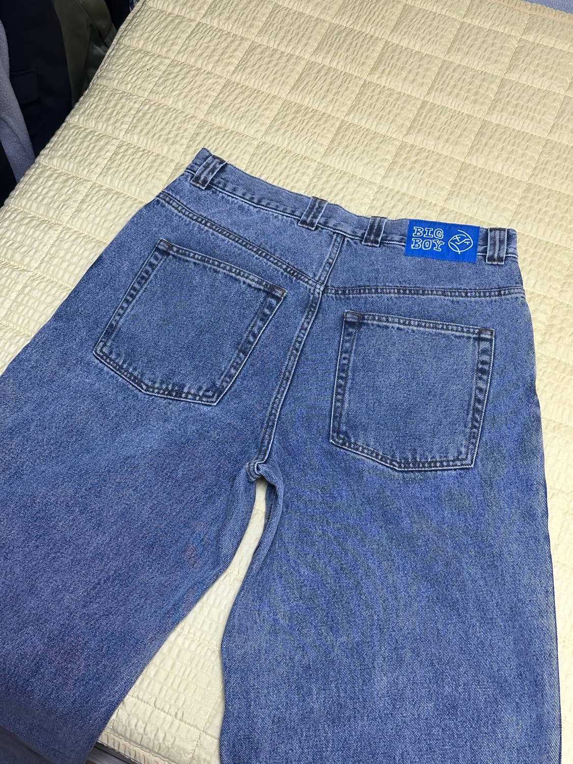 (M)폴라스케이트 빅보이진 헤비워시블루 판매 상품이미지4