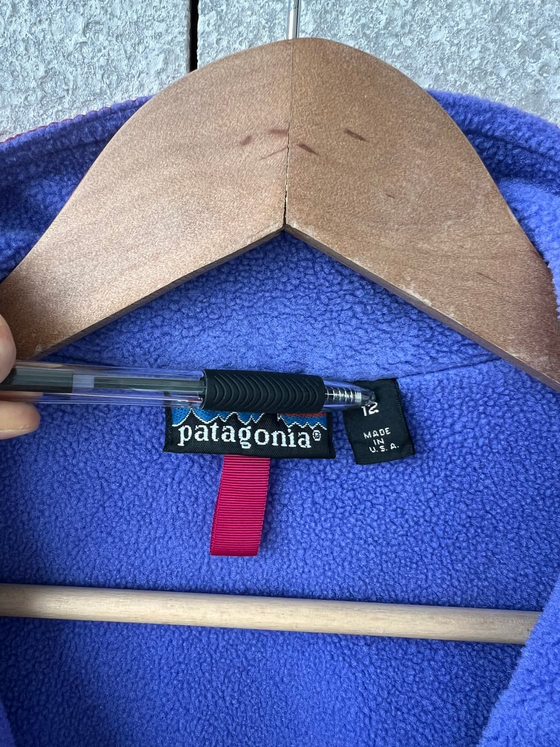 80's 파타고니아 신칠라 쉘드 봄버 자켓 핑크/퍼플 12size 상품이미지4