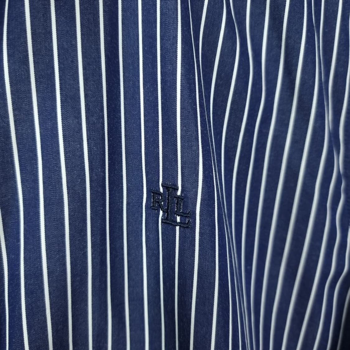 [폴로 랄프로렌] 로고 자수 스트라이프 셔츠 네이비 M19414 상품이미지6