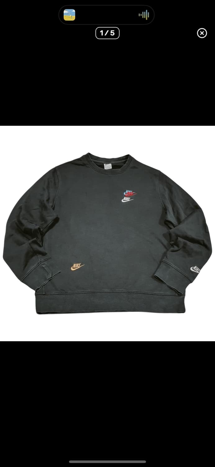 (바배) 나이키 멀티 로고 맨투맨 상품이미지1