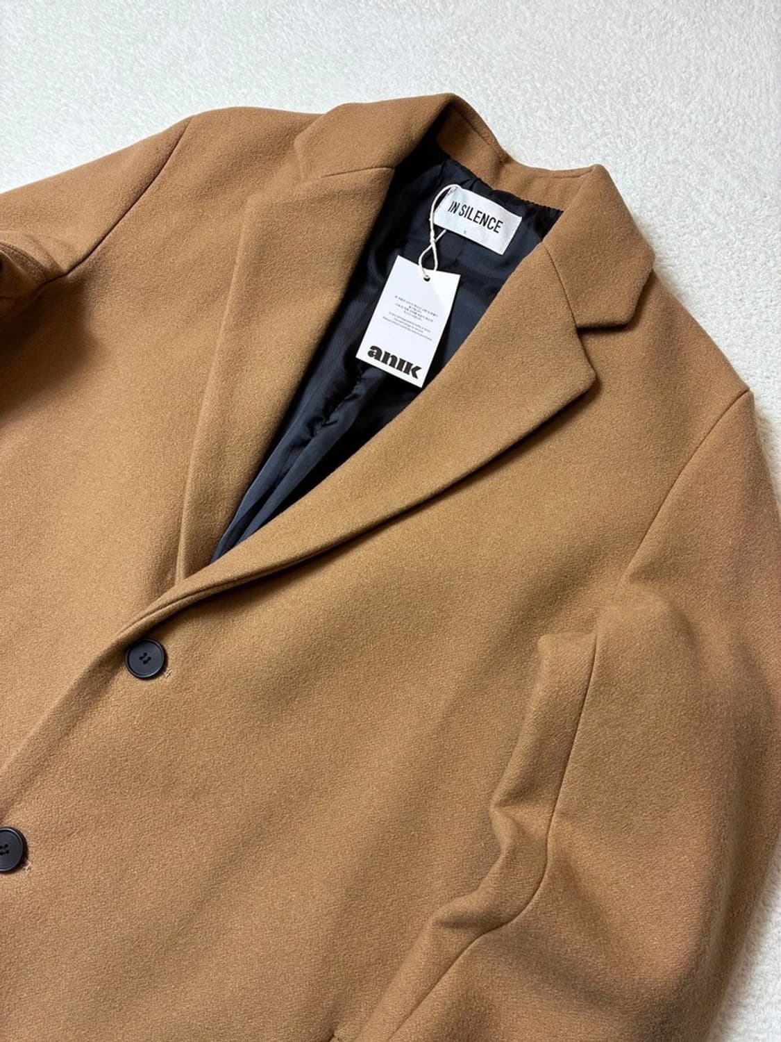 인사일런스 캐시미어블렌드 카멜 롱 코트 PN6337    상품이미지2