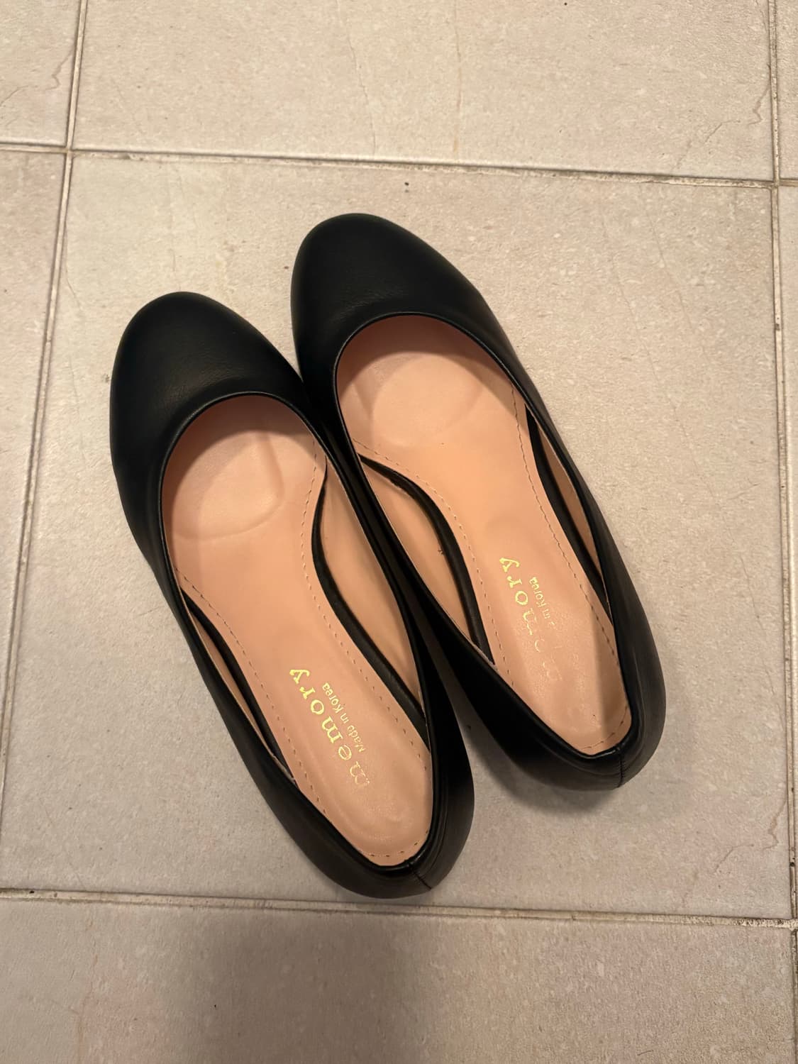 memory 검정 여성 면접 구두 235mm 3cm 상품이미지1