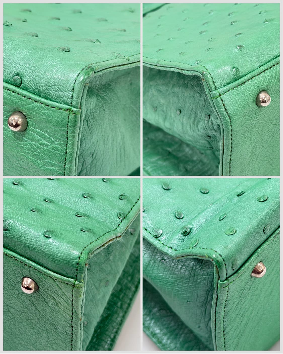 로다니아 JRA 오스트리치 레더 켈리 토트백 상품이미지6