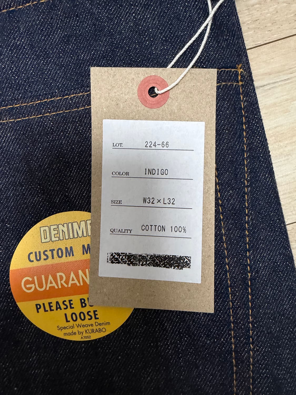 Denime by warehouse 66type lot224 셀비지 데님 상품이미지8